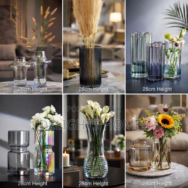 Nordic Modern Creative Dark Glass Vase_ex - thumbnail 2