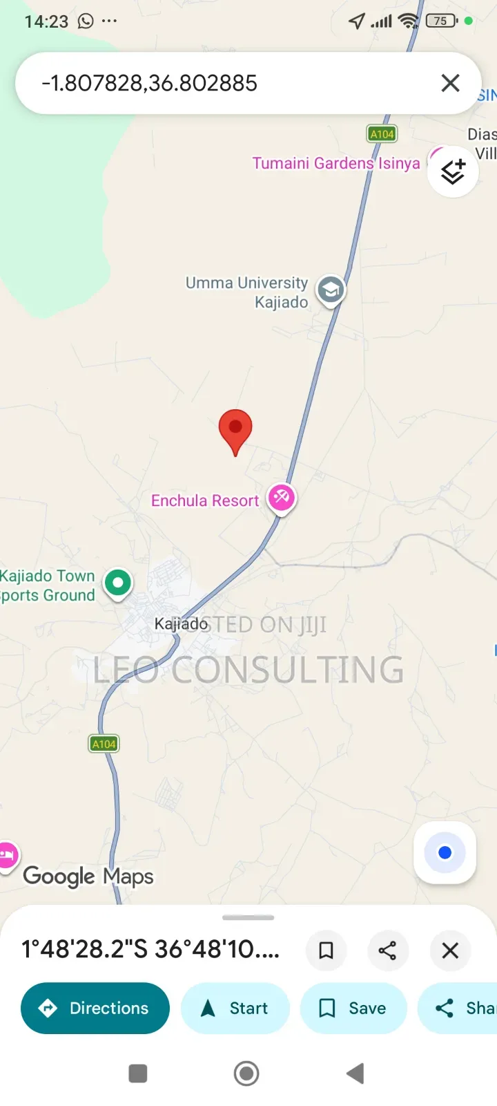 Prime Full 50 by 100 Plot on Quick Sale Near Kajiadotown