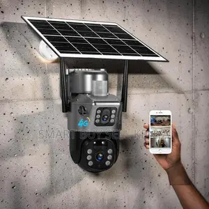 Detailed Imaging 12mp 4g PTZ Rotating Dual Lens Solar Security Camera