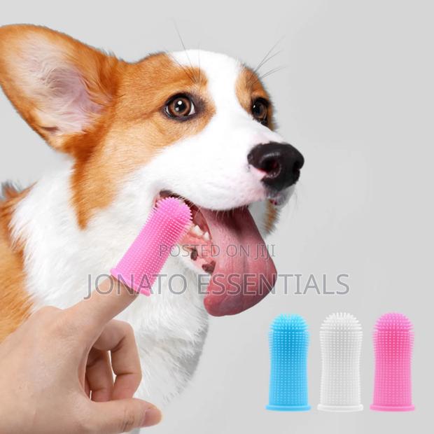 Silicone Pet Finger Toothbrush for Dogs Cats - Dental Care
