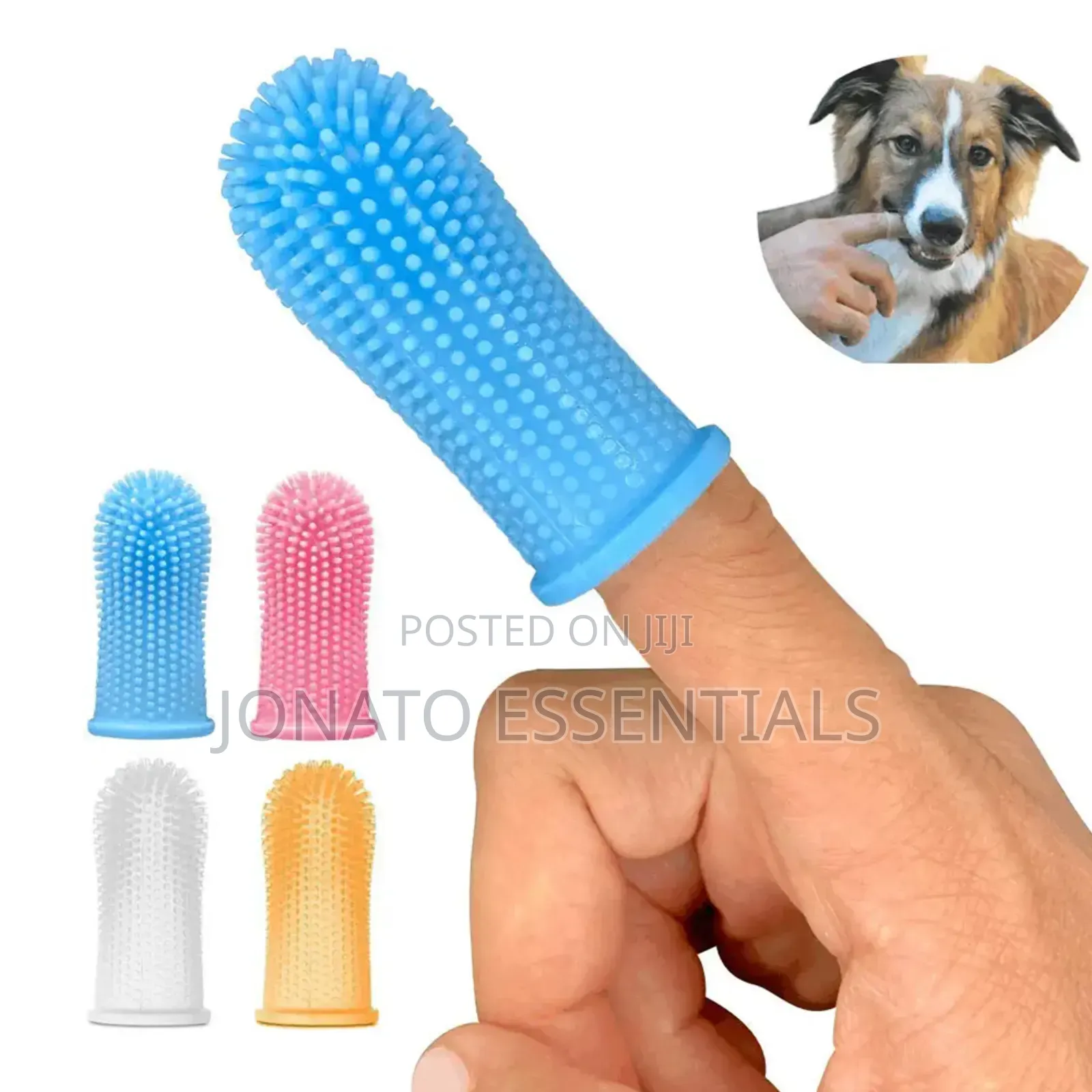 Silicone Pet Finger Toothbrush for Dogs Cats - Dental Care