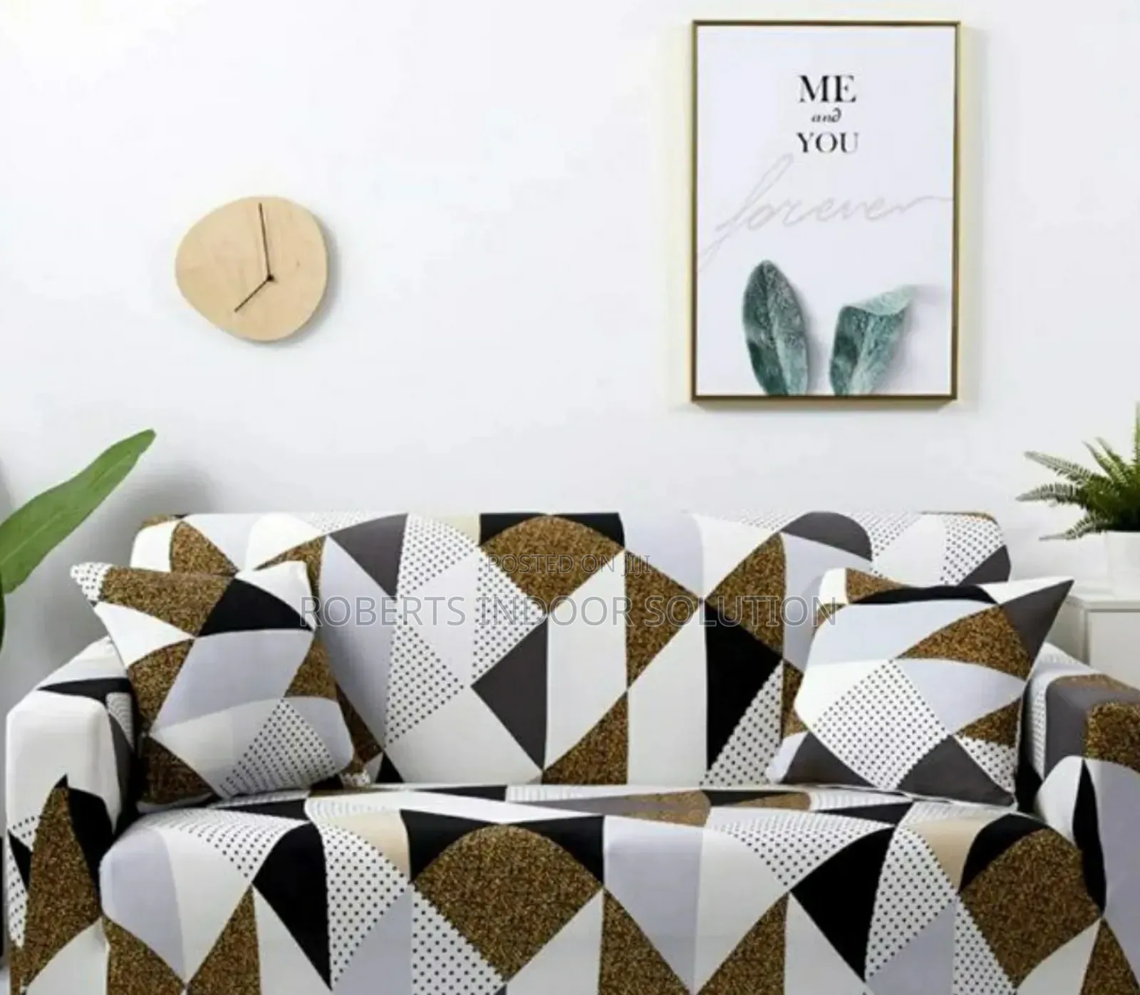 Stretchable Poly Cotton Sofa Covers.