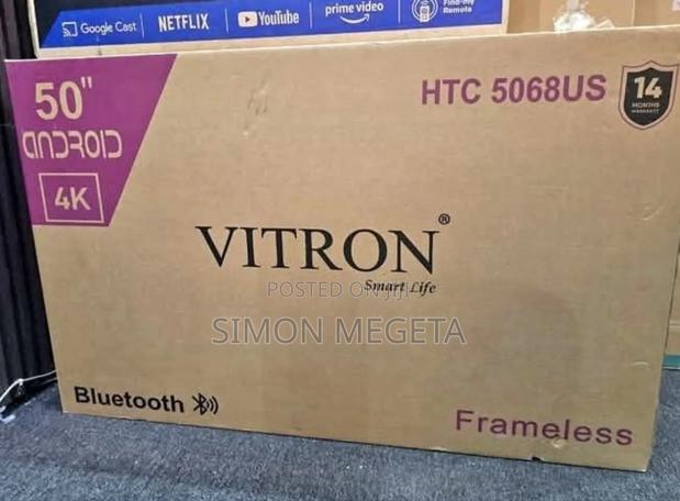 Bluetooth Enabled 4 K 50 Inch Vitron Android Tv