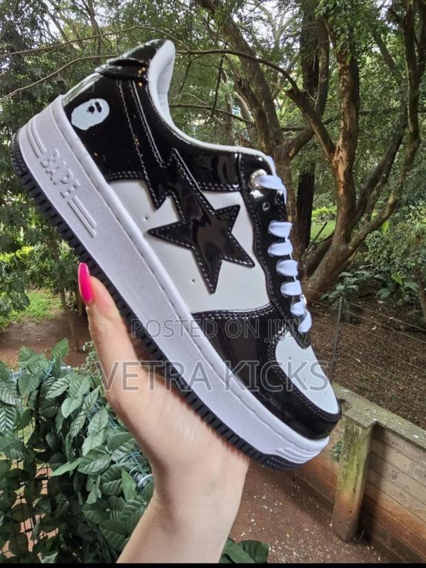 Bapestar Black White Sneakers