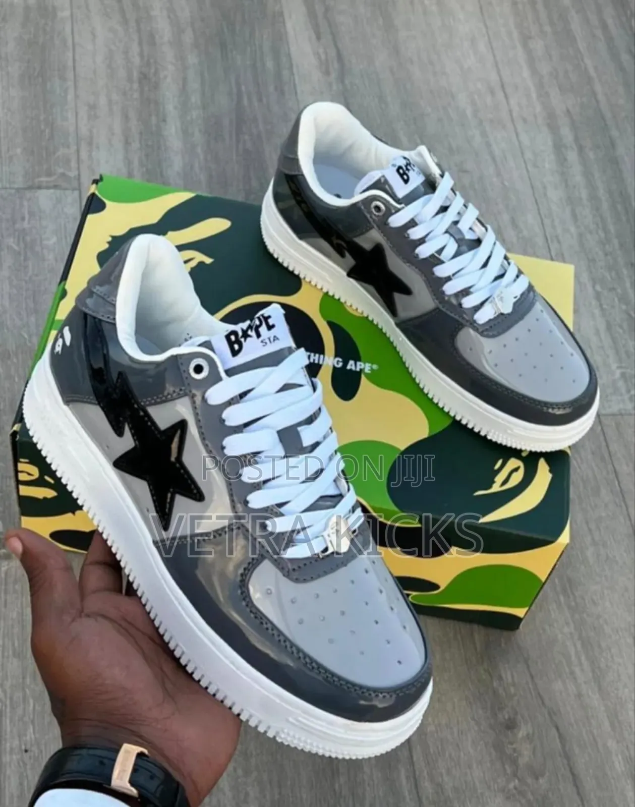 Airforce 1 Bapestar Black Grey