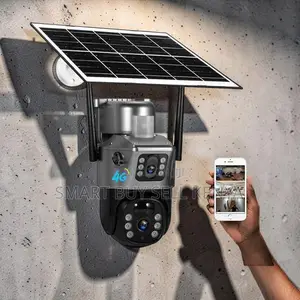 Smart Detection 12mp 4g PTZ Rotating Dual Lens Solar Security Camera