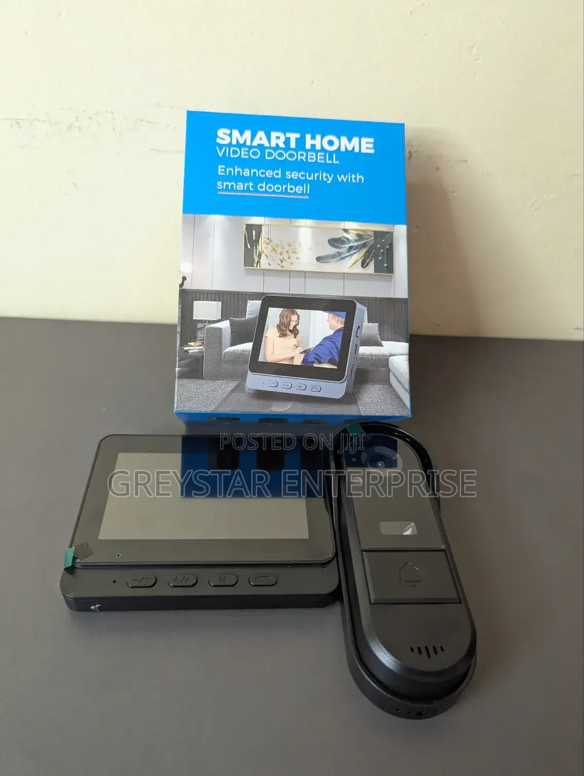 Screen Smart Video Doorbell Camera Wireless Battery Powered Intercom