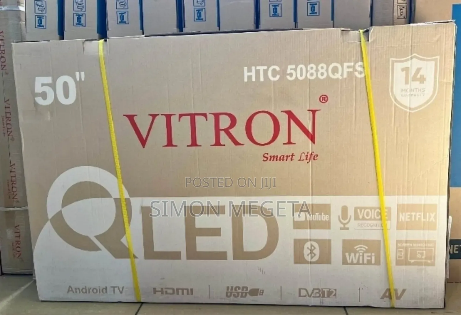 14 Months Warranty 50 Inch Qled Vitron Tv