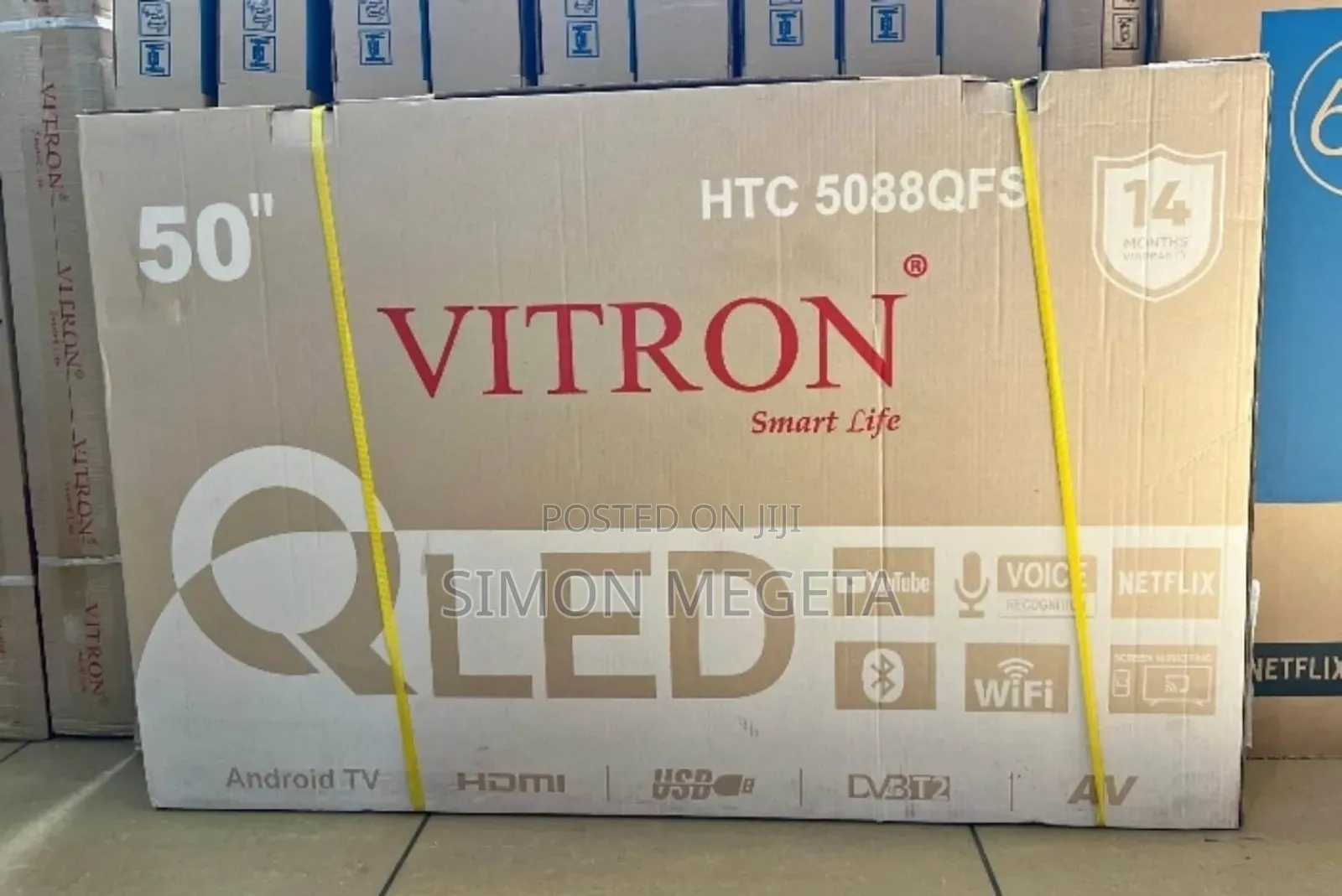 14 Months Warranty 50 Inch Qled Vitron Tv
