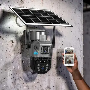 Heavy Duty 12mp 4g PTZ Rotating Dual Lens Solar Security Camera