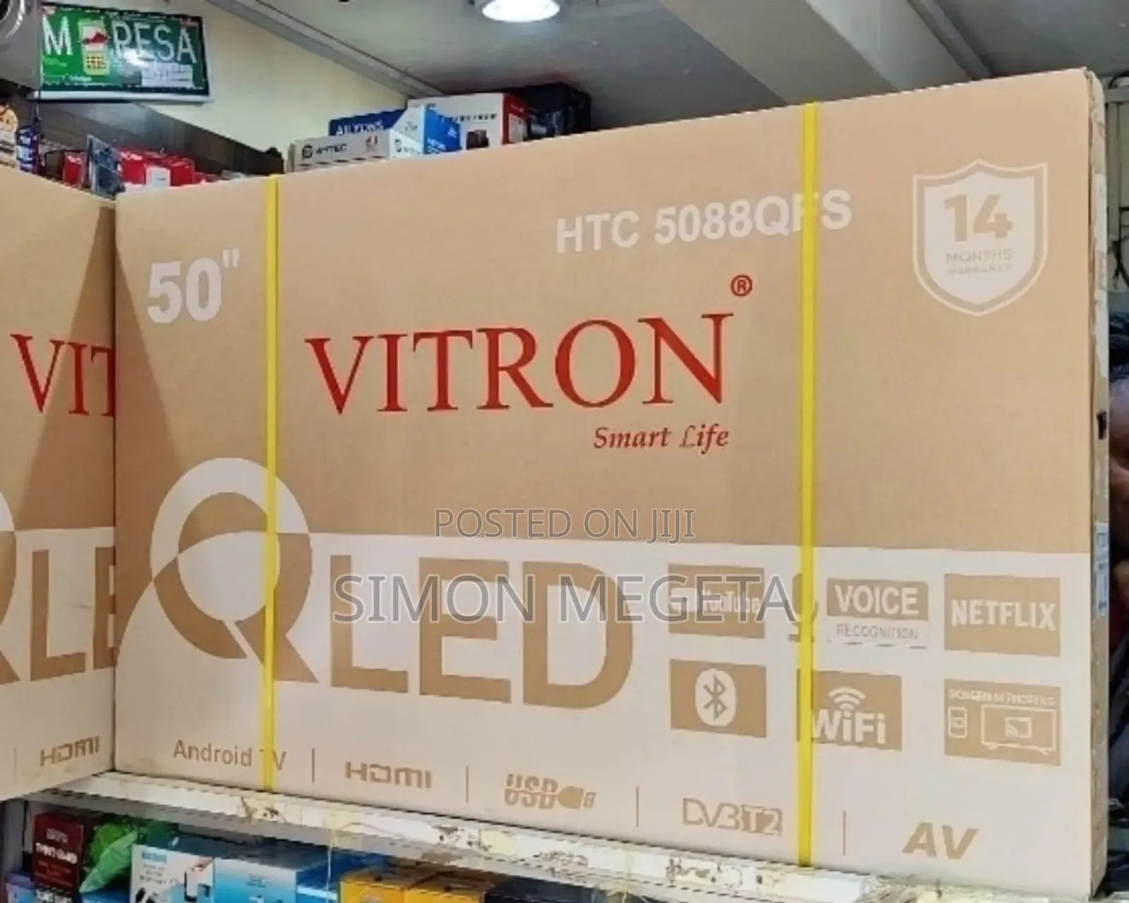 Voice Recognition 50 Inch Qled Vitron Tv