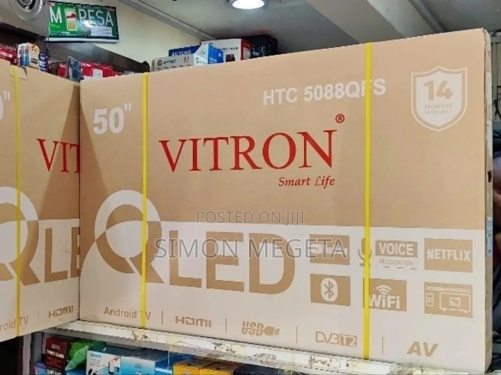 Voice Recognition 50 Inch Qled Vitron Tv