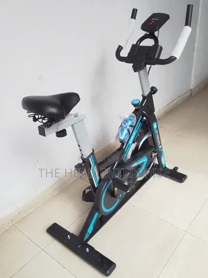 Blue Gym Bike Spinning Bike 120kg Maximum Weight Usage