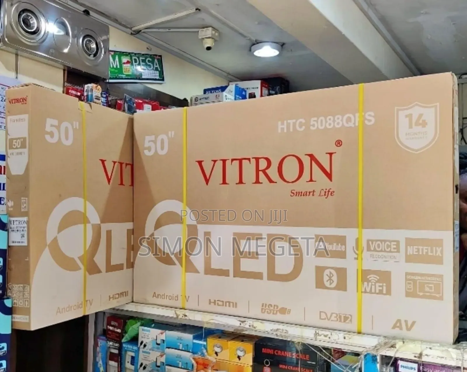 Restocked 50 Inch Qled Vitron Tv