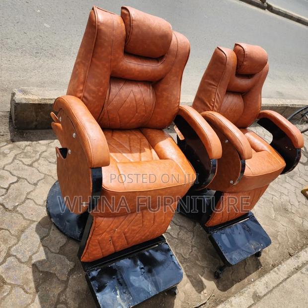 Brown Barber Chair - main view