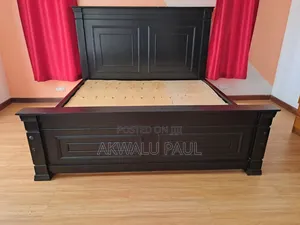 King Size Bed With Bedside Cabinet