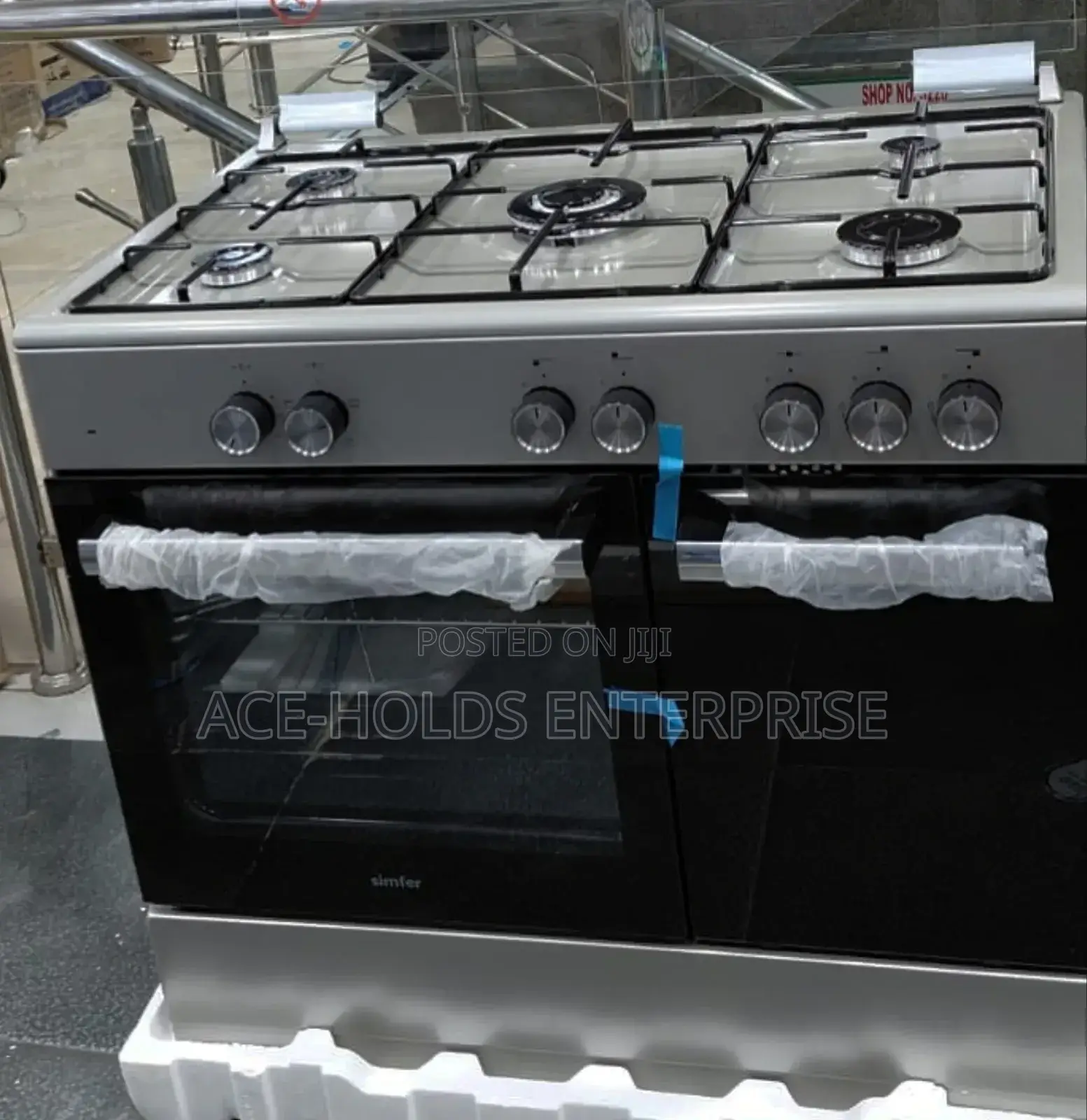 Von Simfer 5g - 60*90 Standing Gas Cooker (Fb9504segr) Electric Oven