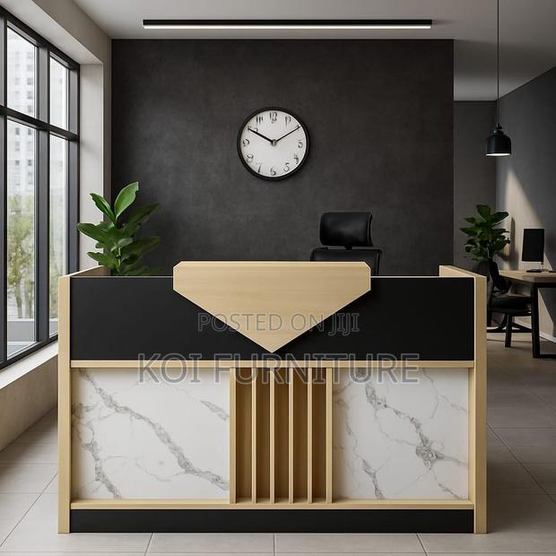Office Desk : 1.8m Modern Wooden Office Reception Desk - thumbnail 3
