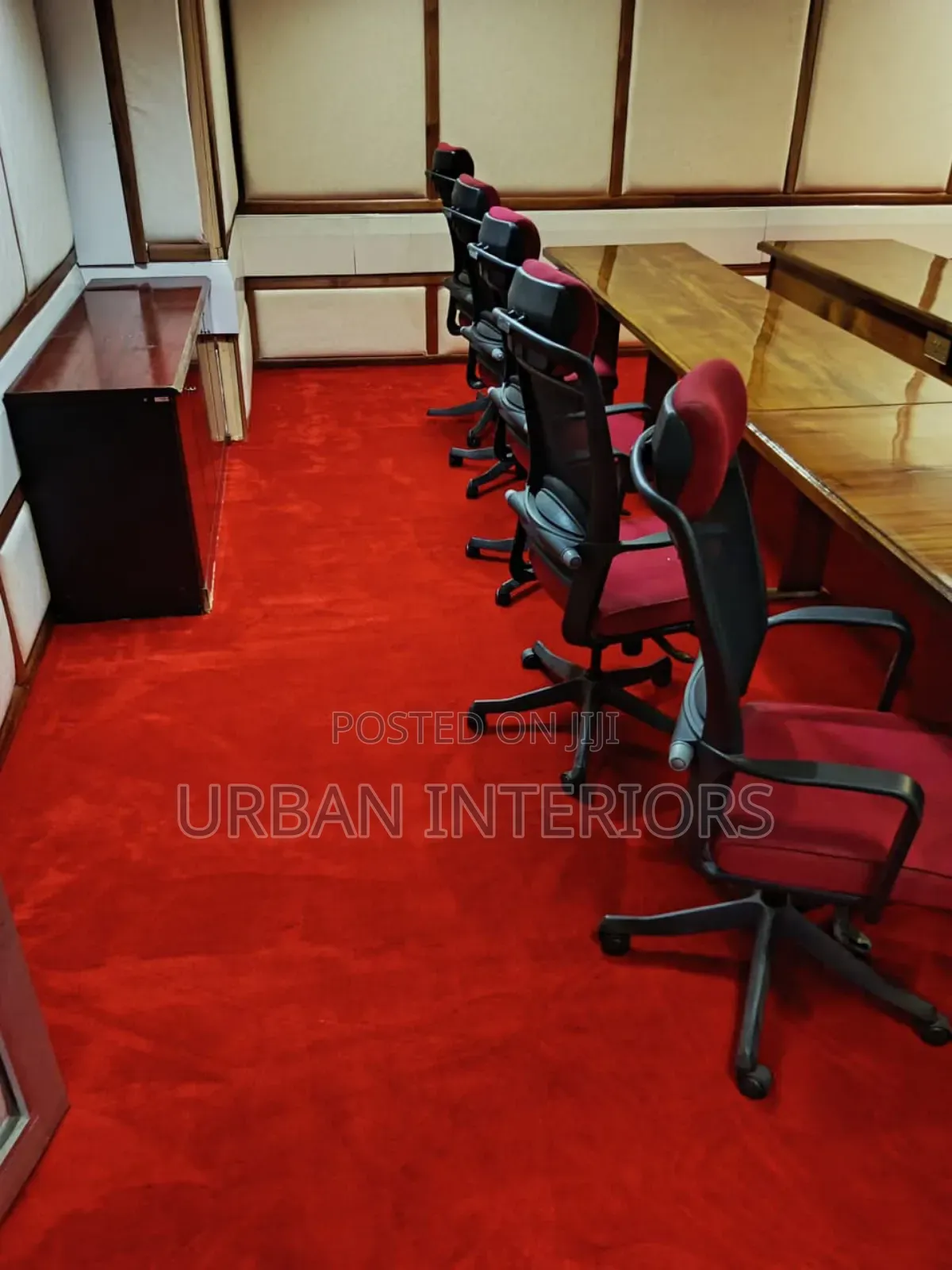 Red Office Carpet Red Office Carpet With Furniture
