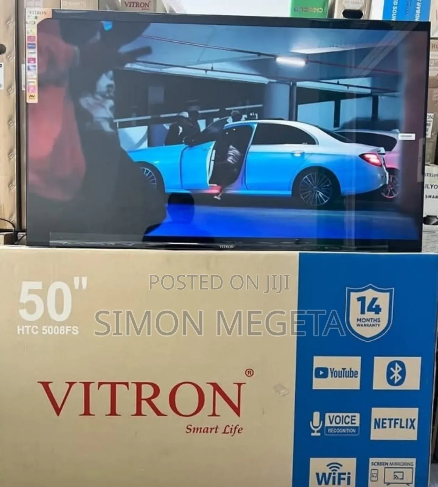 Wifi Enabled 50 Inch Smart Vitron Tv