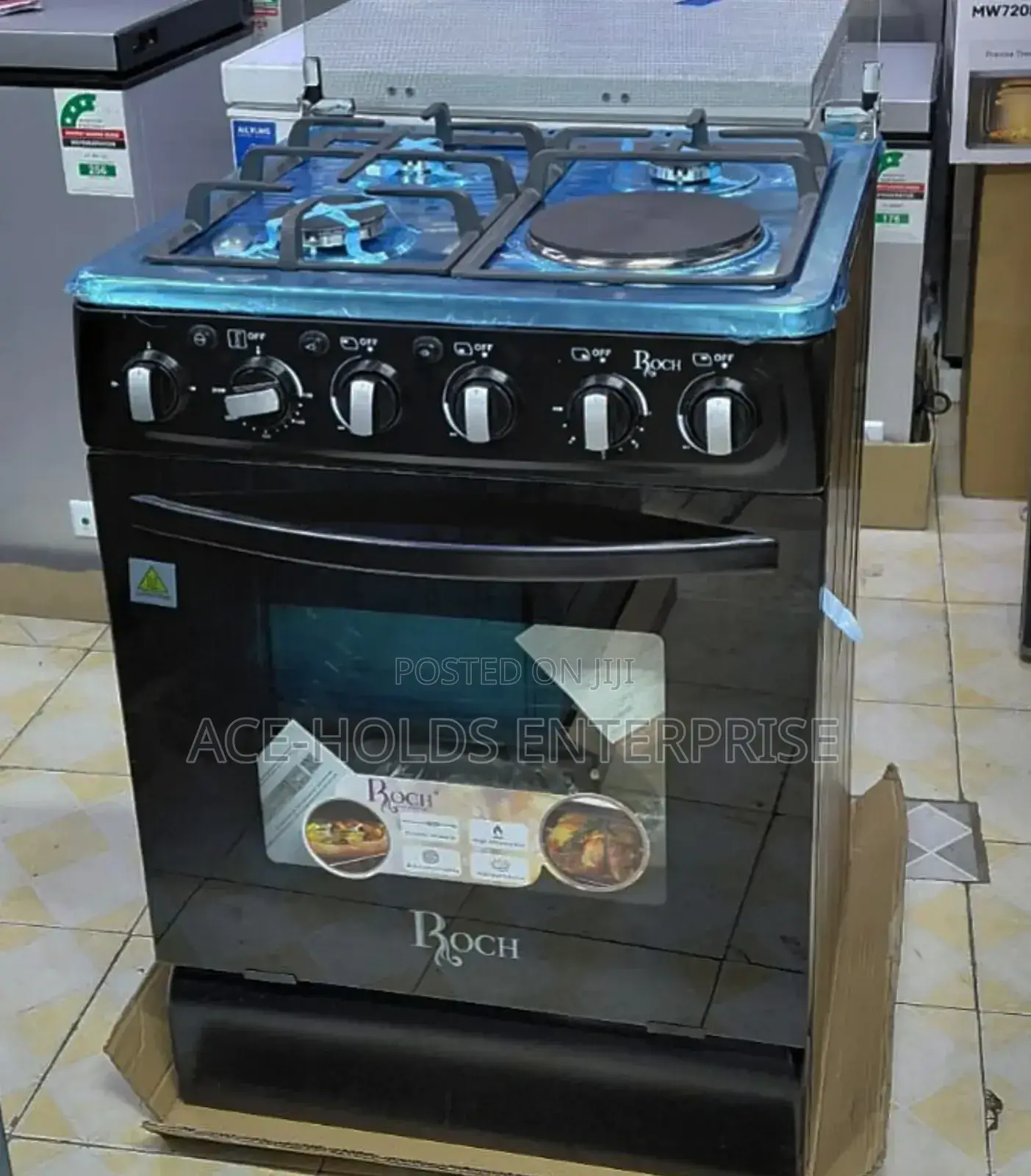 Roch 3+1 - 60*60 Standing Gas Cooker With Electric Oven Jet Valve