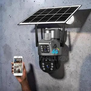 Property Protection 12mp 4g PTZ Rotating Dual Lens Solar Camera