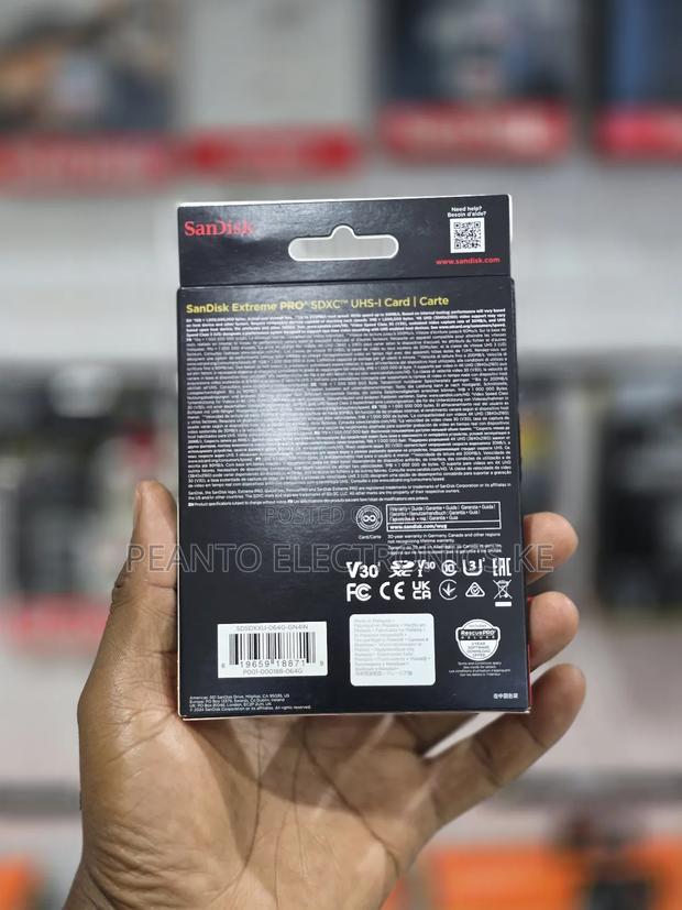 Sandisk 64gb 200mbps Extreme Pro Uhs-i Sdxc Memory Card - thumbnail 2
