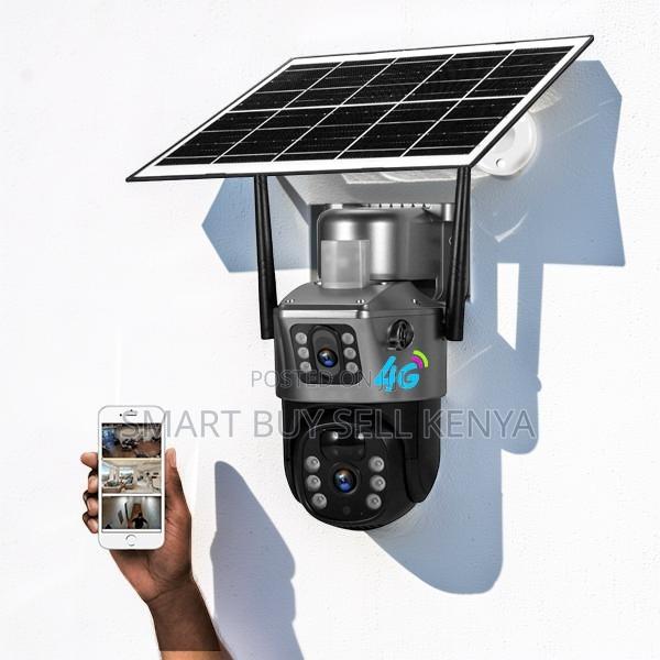 Advanced Technology 12mp 4g PTZ Rotating Dual Lens Solar Camera