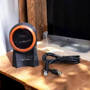 Space Efficient 1d/2d Desktop Table Mount Barcode Scanner Reader