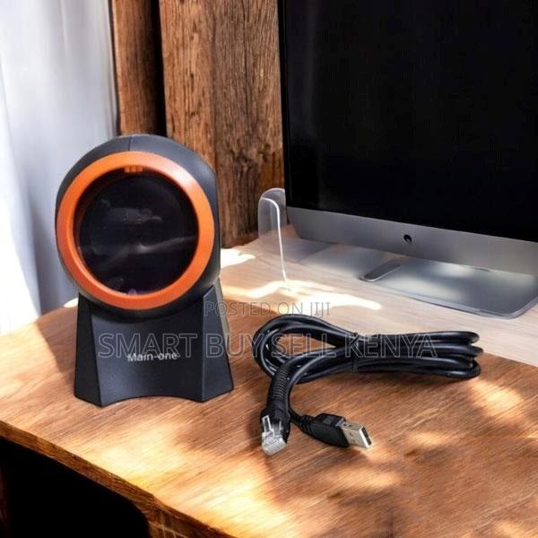 Space Efficient 1d/2d Desktop Table Mount Barcode Scanner Reader