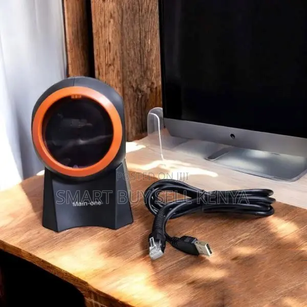 Space Efficient 1d/2d Desktop Table Mount Barcode Scanner Reader