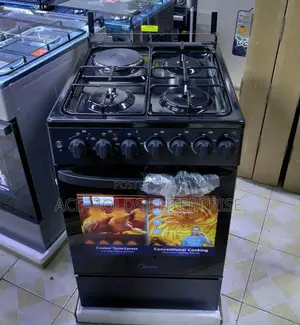 Midea 50*60 Standing Gas Cooker - Electric Oven (5de3gih-Bk) 3+1