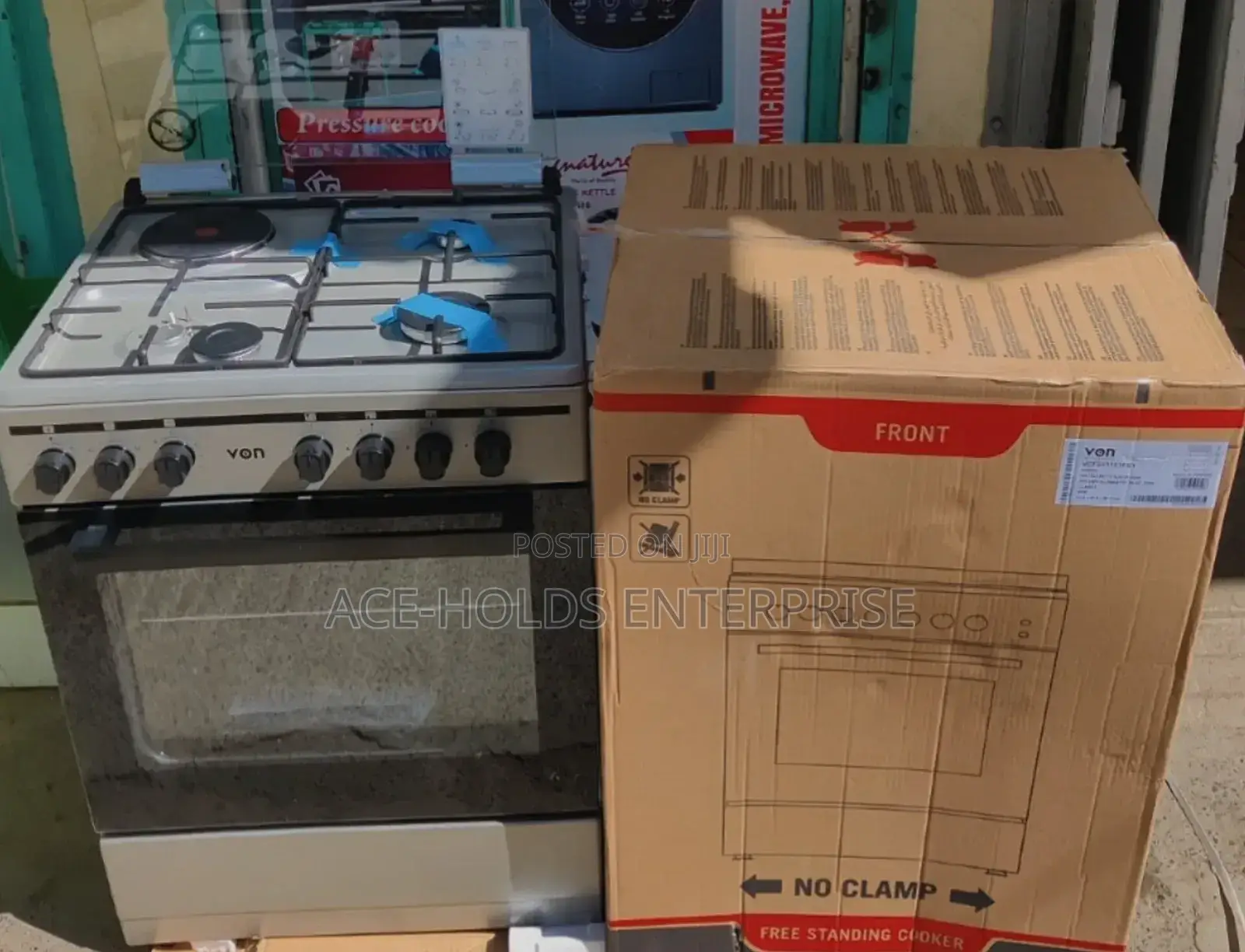 Von Vcf653151fsy Freestanding Cooker – 3 Gas+ 1 Electric Safety Sensor