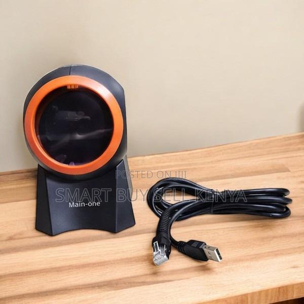 Fast Scanning 1d/2d Round Desktop Table Mount Barcode Scanner Reader