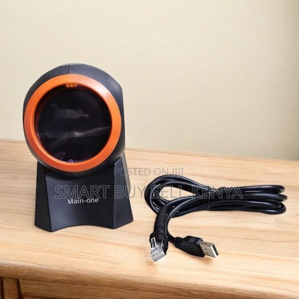 Inexpensive 1d/2d Desktop Round Table Mount Barcode Scanner Reader