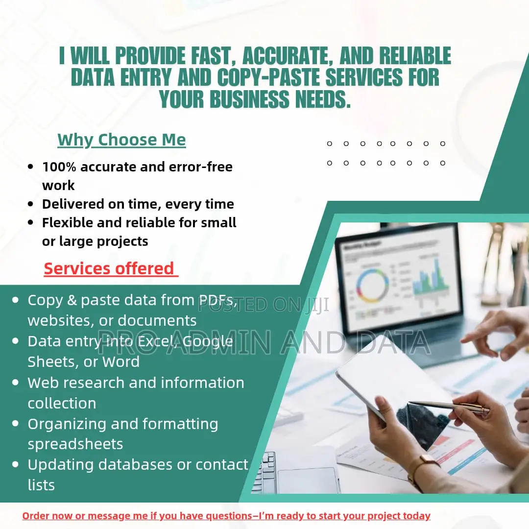Admin Assistant, Data Entry- Fast Copypaste Services-fast Accurate