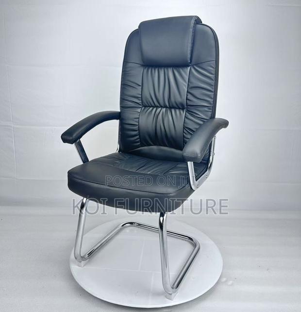 Office Chair : Executive Leather Visitor Chair - thumbnail 6