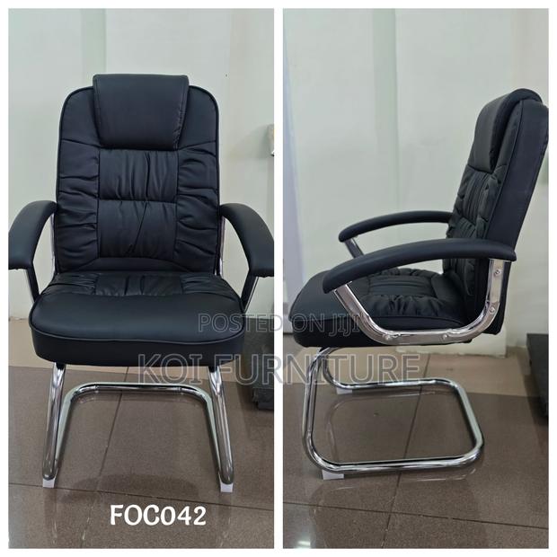 Office Chair : Executive Leather Visitor Chair - thumbnail 8