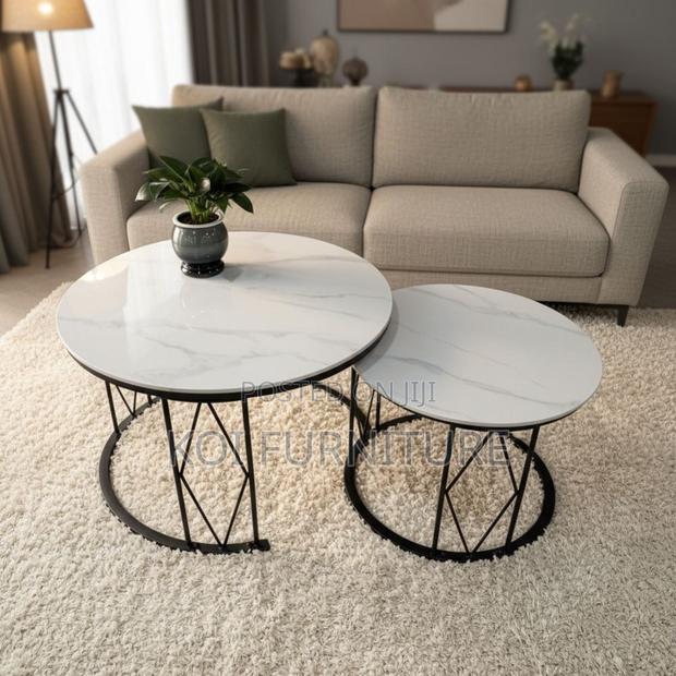 Coffee Tables : Set of Two Modern Nesting Coffee Table - thumbnail 7