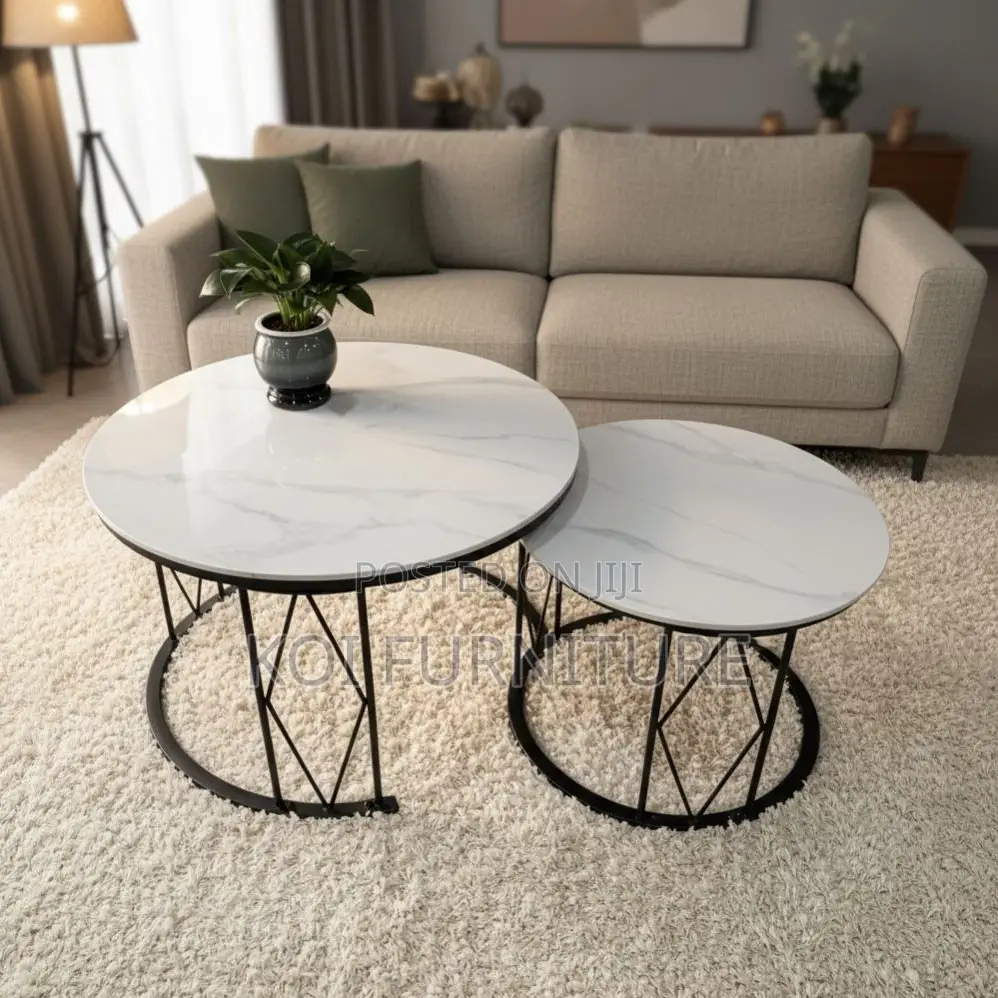 Coffee Tables : Set of Two Modern Nesting Coffee Table