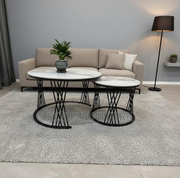 Coffee Tables : Set of Two Modern Nesting Coffee Table - thumbnail 8