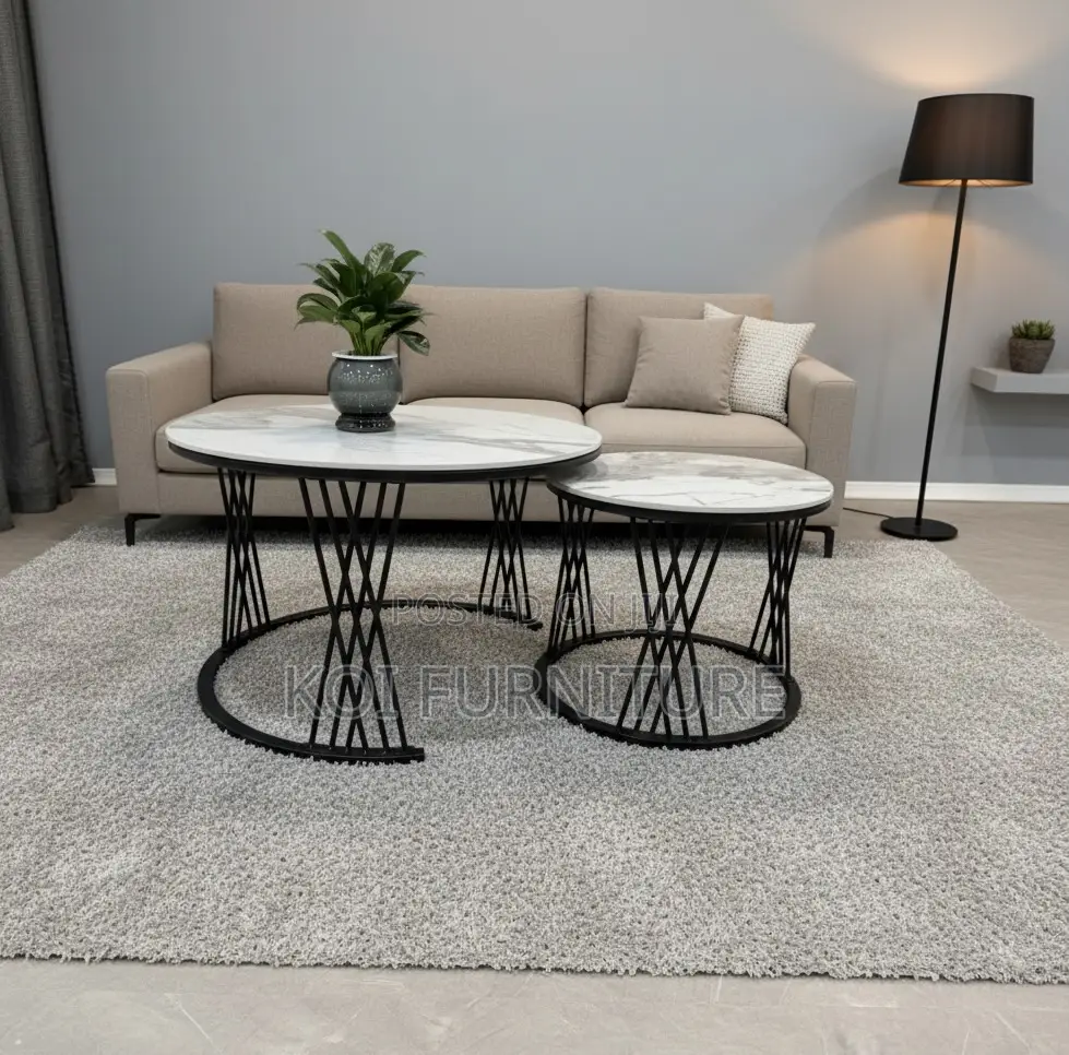 Coffee Tables : Set of Two Modern Nesting Coffee Table