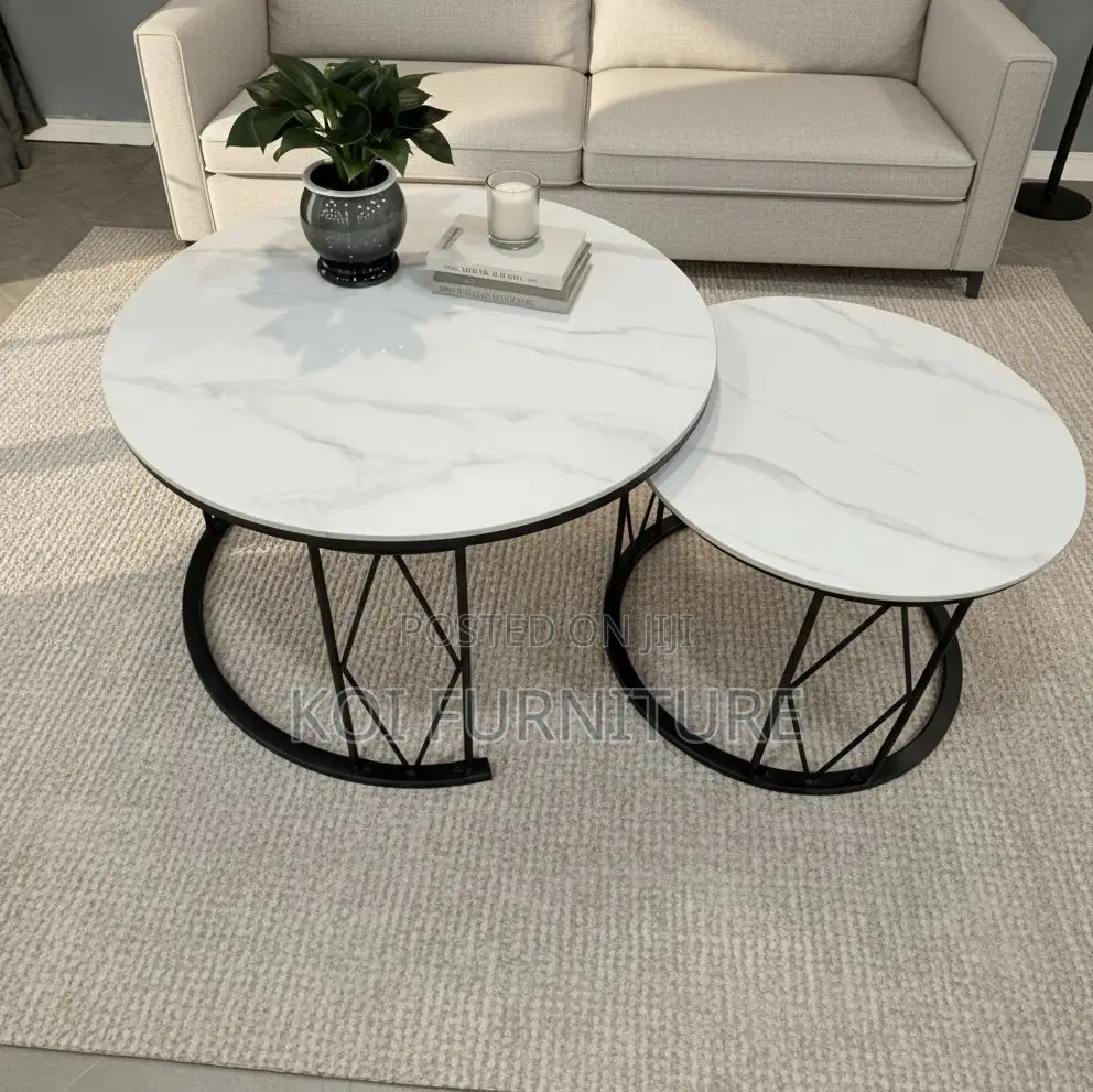 Coffee Tables : Set of Two Modern Nesting Coffee Table