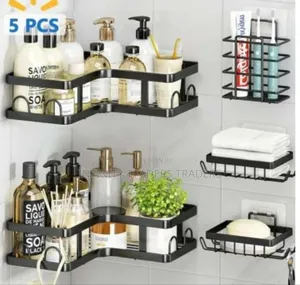 5pcs Set Shower Caddy Shelf/Bathroom Organizer
