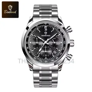 Binbond 380 Chronograph Watch. Calendar Display Stainless Steel