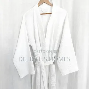 Waffle Design Cotton Bathrobes