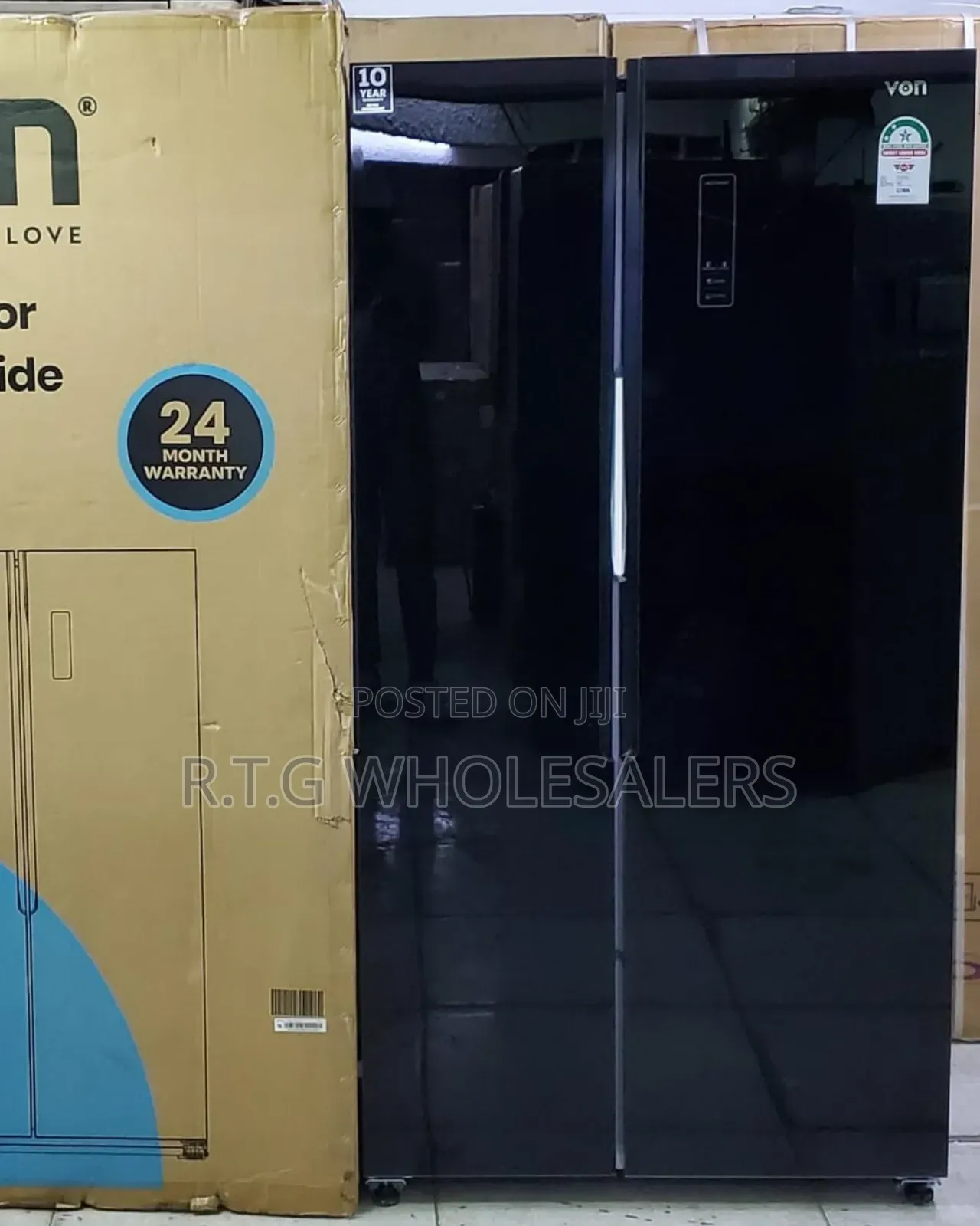 Von 442 Litres Double Door No Frost Fridge