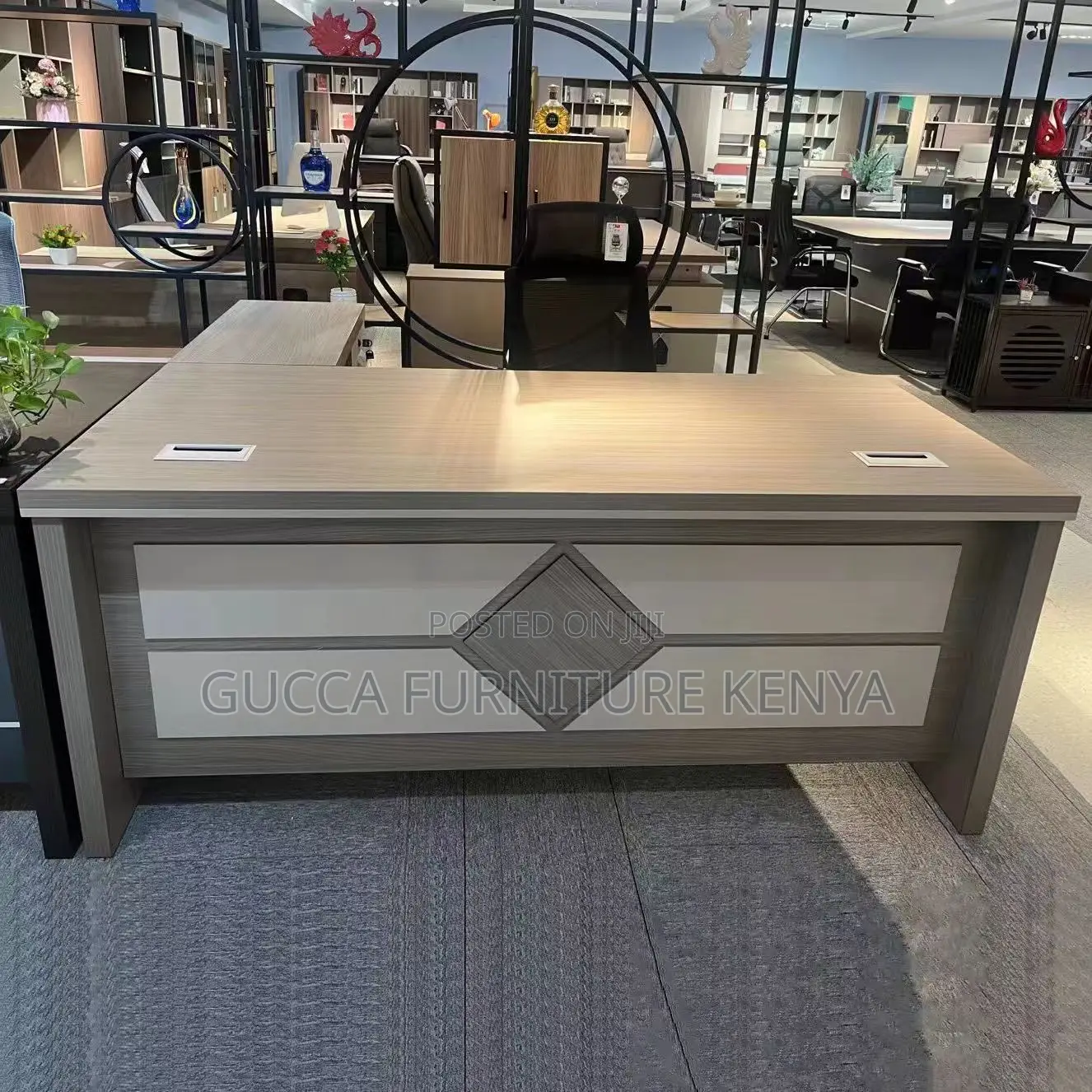 Executive 1800mm L-Shaped Imported Office Desk
