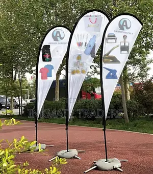 Sleek Promotional Teardrop Banner Printing