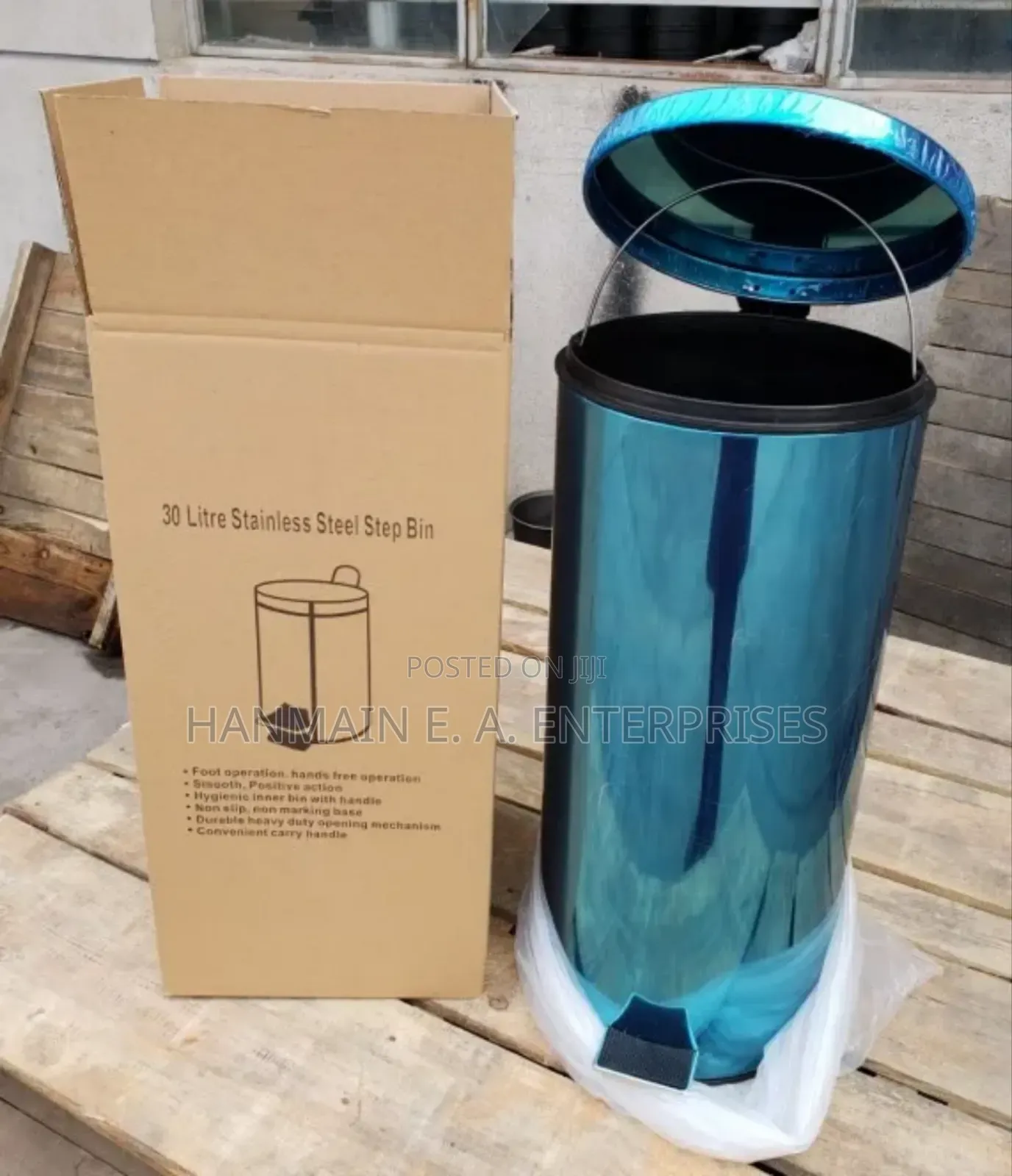 5l, 12l, 20l, 30l Stainless Steel Pedal Dustbin